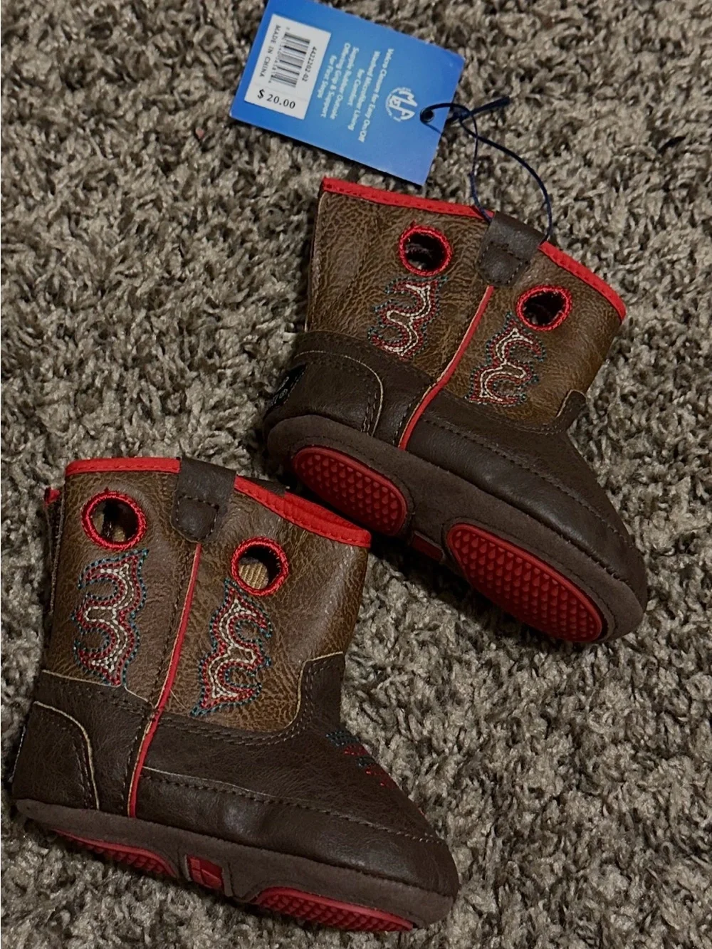 Twister Infant Kolter Baby Brown Cowboy Boots